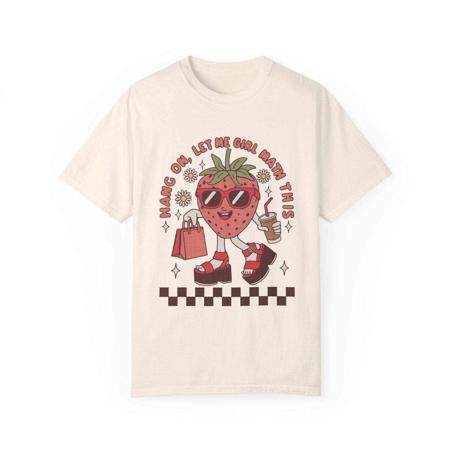 Hang on Let me hang math this Unisex Garment-Dyed T-Shirt - Casual Vintage Style for Everyday Wear