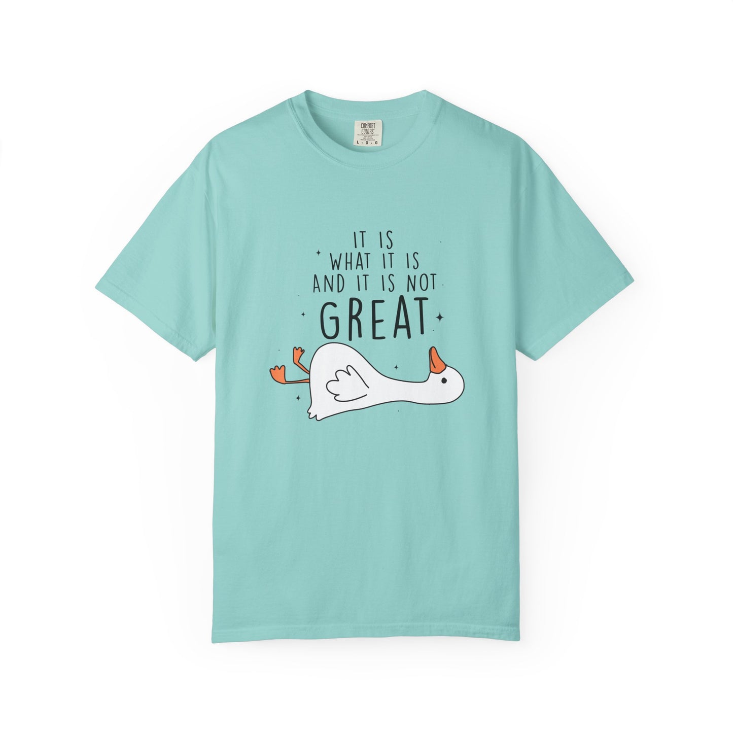 It is what it is and it's not great Silly goose  Unisex Garment-Dyed T-Shirt - Casual Vintage Style for Everyday Wear