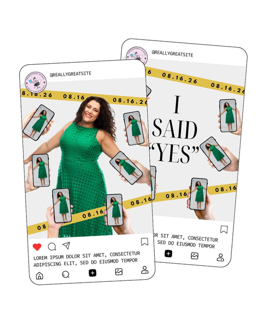 Photo Shuts Announcement Social Media Instagram Reels Post Editable Canva Templates