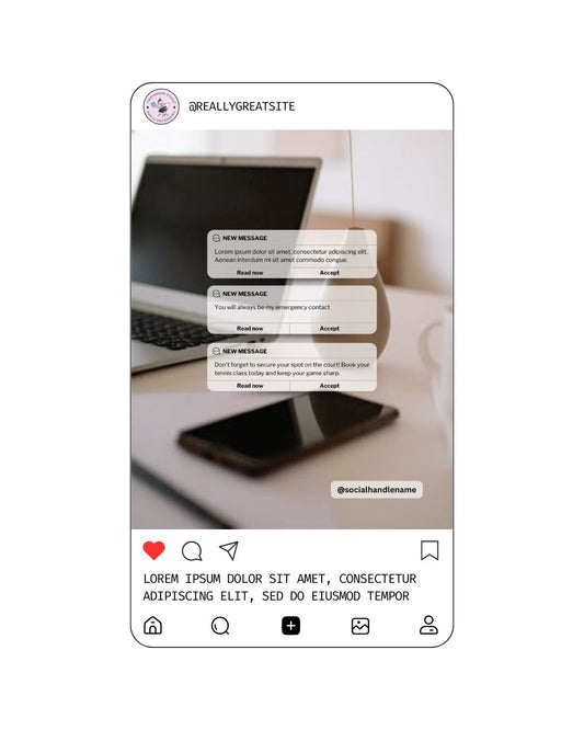 Phone Messages Trendy Social Media Instagram