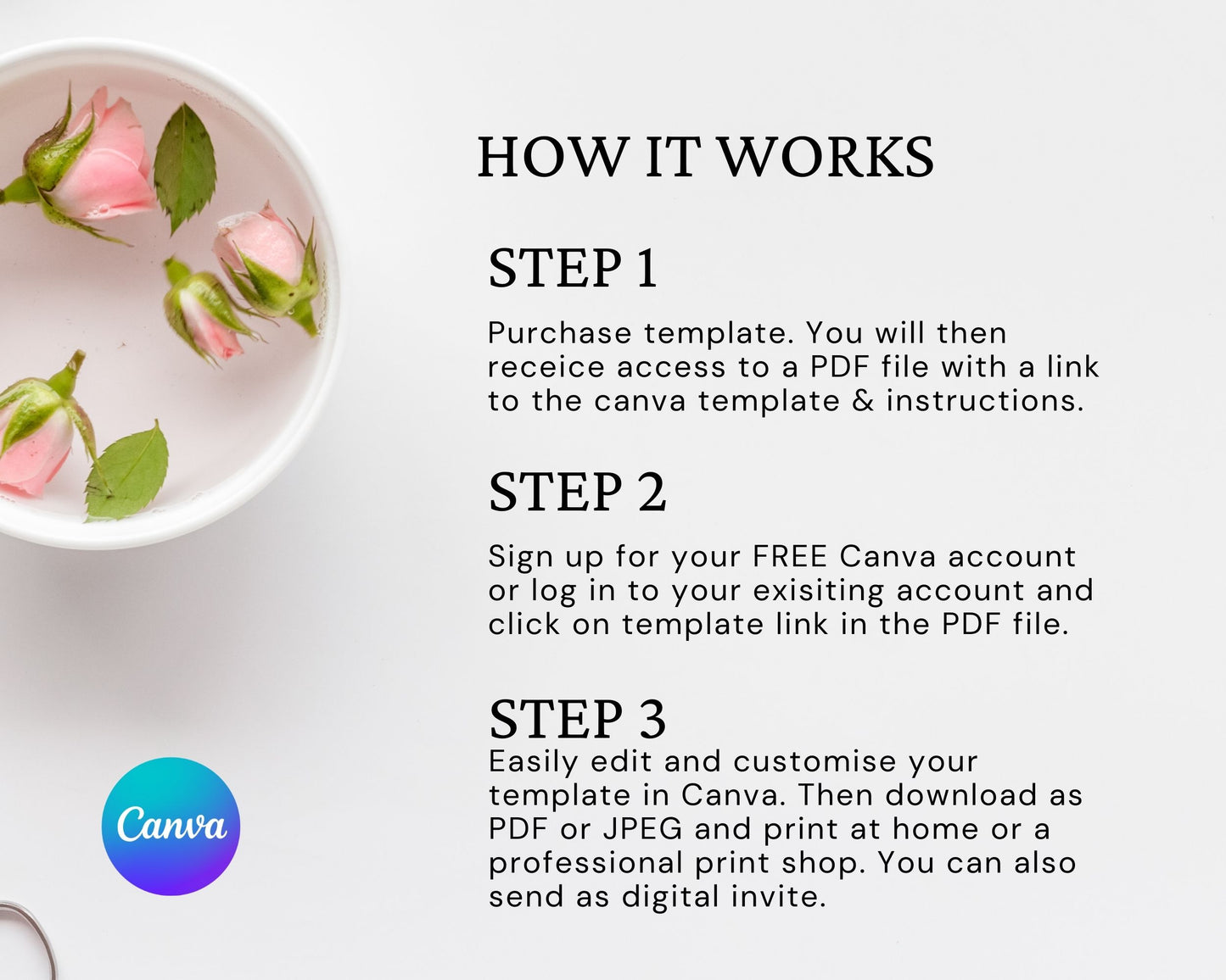 Eyelash Extensions Care Card, Aftercare Card, Edit in Canva