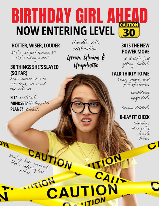 Magazine Cover Poster, Birthday or Special Occasion Gift, Poster Gifts, Editable in Canva