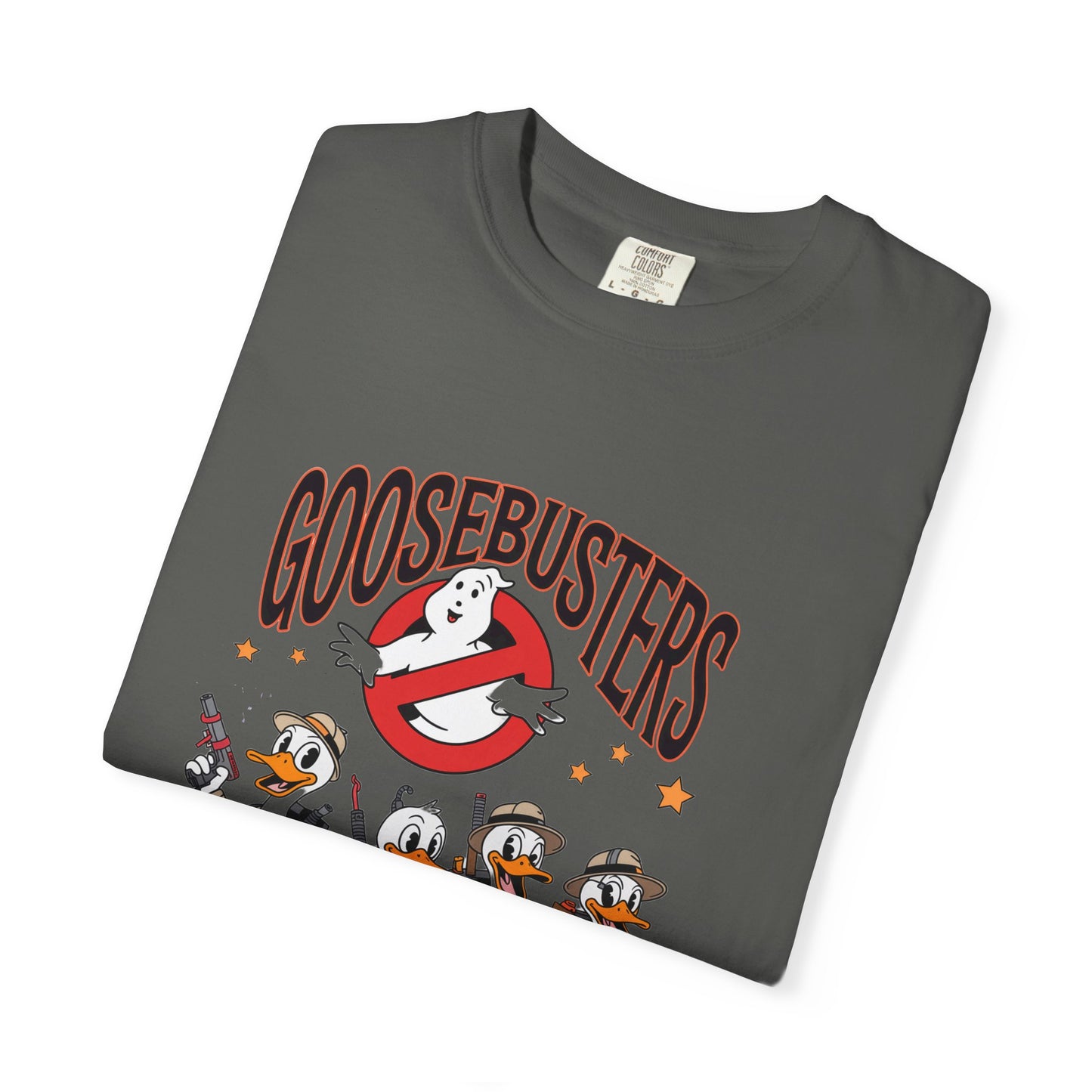 Ghost busters silly goose Halloween Unisex Garment-Dyed T-Shirt - Casual Vintage Style for Everyday Wear