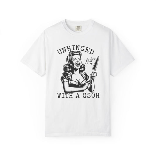 Unhinged with a gsoh Unisex Garment-Dyed T-Shirt - Casual Vintage Style for Everyday Wear