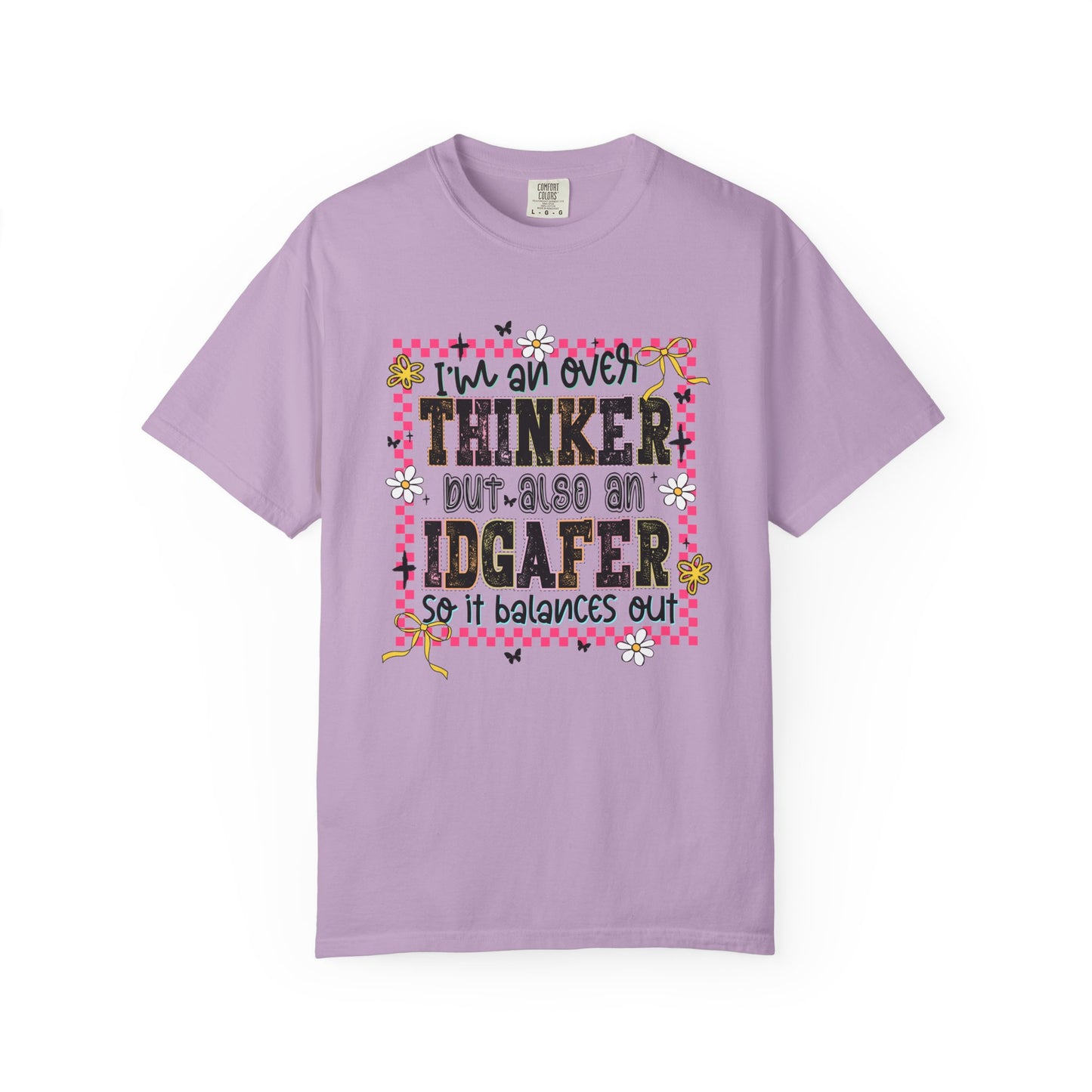 IDGAFER overthinker Unisex Garment-Dyed T-Shirt - Casual Vintage Style for Everyday Wear