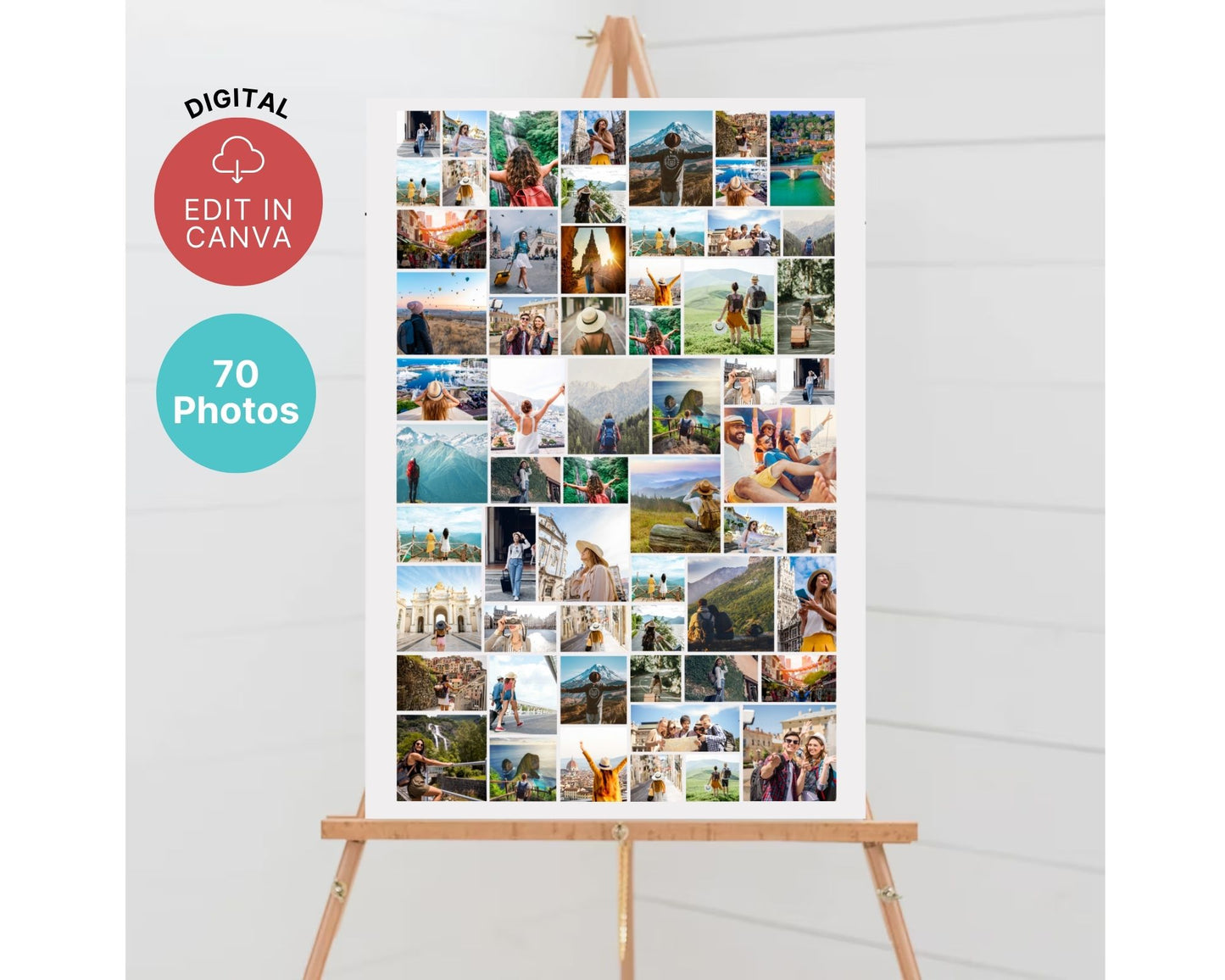 EDITABLE 70+ Photo Collage, Welcome Sign, Poster Sign, Canva, DIGITAL