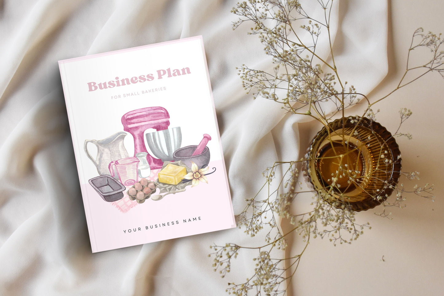 Small Bakery Business Plan Guide, Editable Business Plan Guide, Business Plan, Small Business Planner, Canva Templates