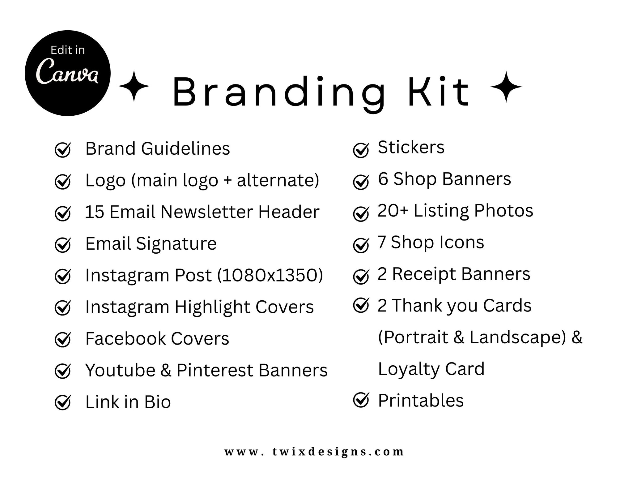 Branding Kit Comiko Editable Canva Templates Business Cards Marketing Posts Personal Brand Theme