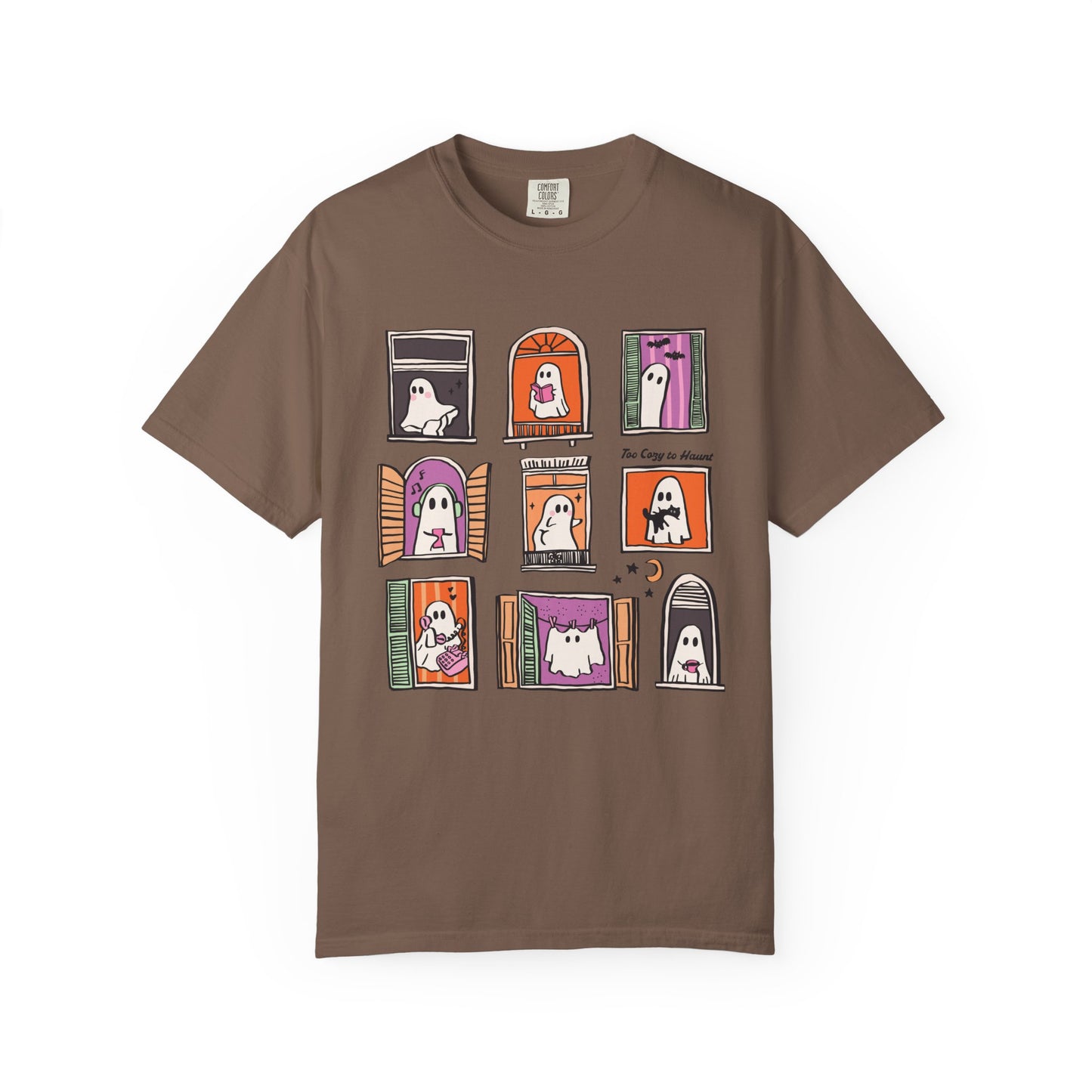Cute Boos Halloween Unisex Garment-Dyed T-Shirt - Casual Vintage Style for Everyday Wear