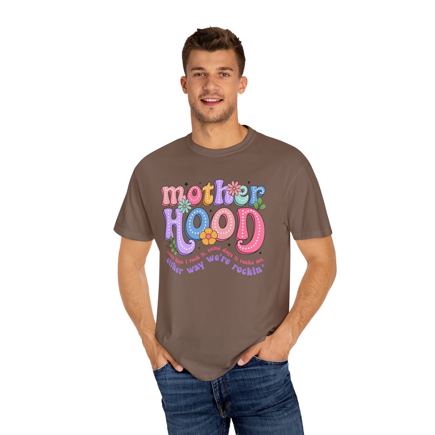 Motherhood Unisex Garment-Dyed T-Shirt - Casual Vintage Style for Everyday Wear