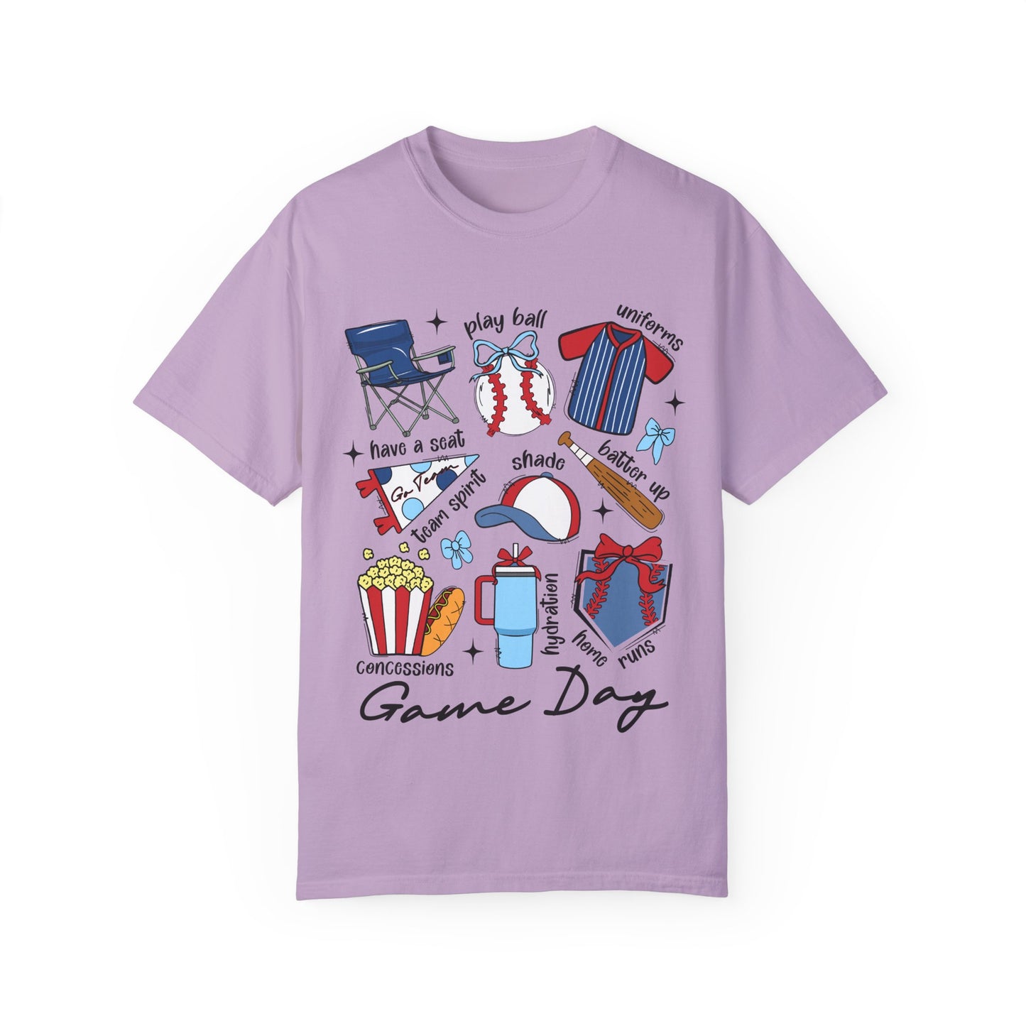 Game Day Unisex Garment-Dyed T-Shirt - Casual Vintage Style for Everyday Wear