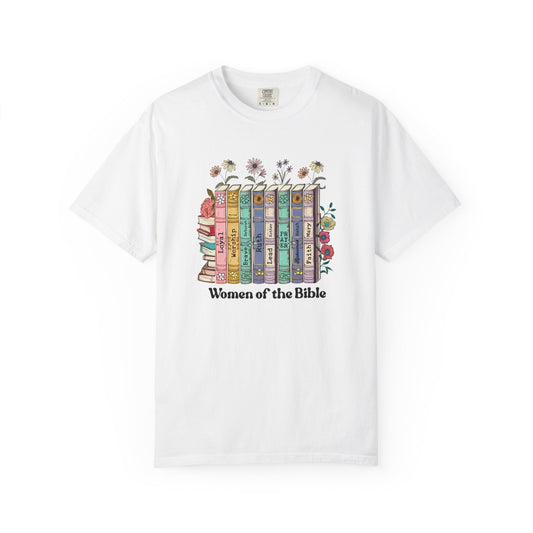Women of the Bible Unisex Garment-Dyed T-Shirt - Casual Vintage Style for Everyday Wear