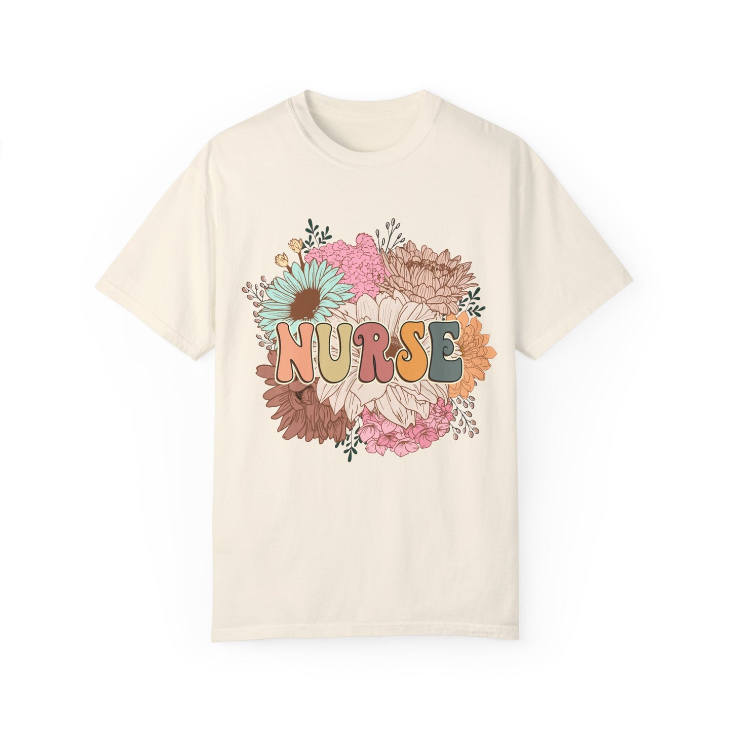 Nurse Retro Unisex Garment-Dyed T-Shirt - Casual Vintage Style for Everyday Wear