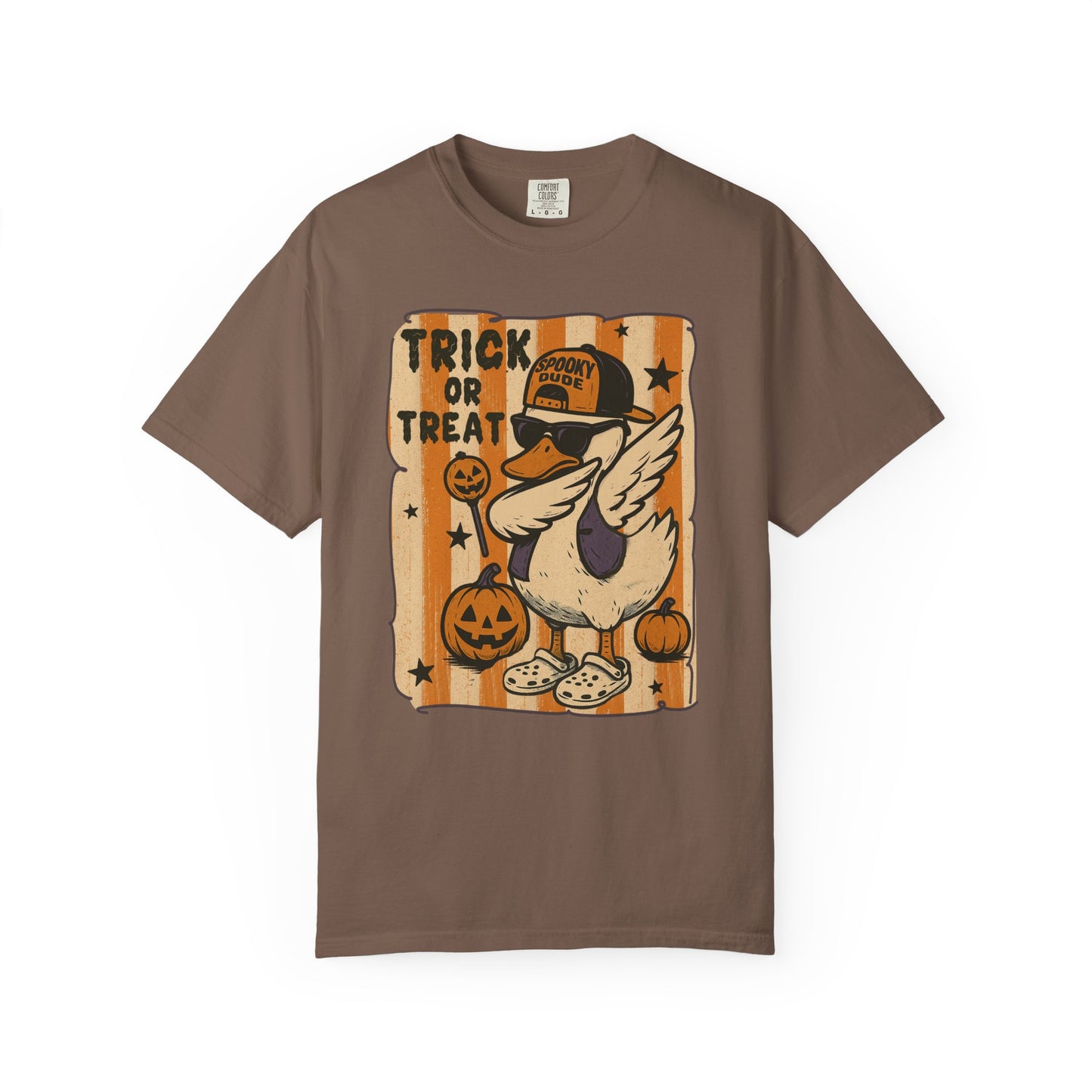 Trick or treat Halloween Unisex Garment-Dyed T-Shirt - Casual Vintage Style for Everyday Wear