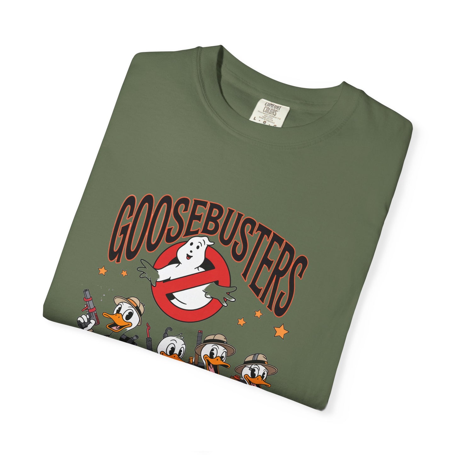 Ghost busters silly goose Halloween Unisex Garment-Dyed T-Shirt - Casual Vintage Style for Everyday Wear