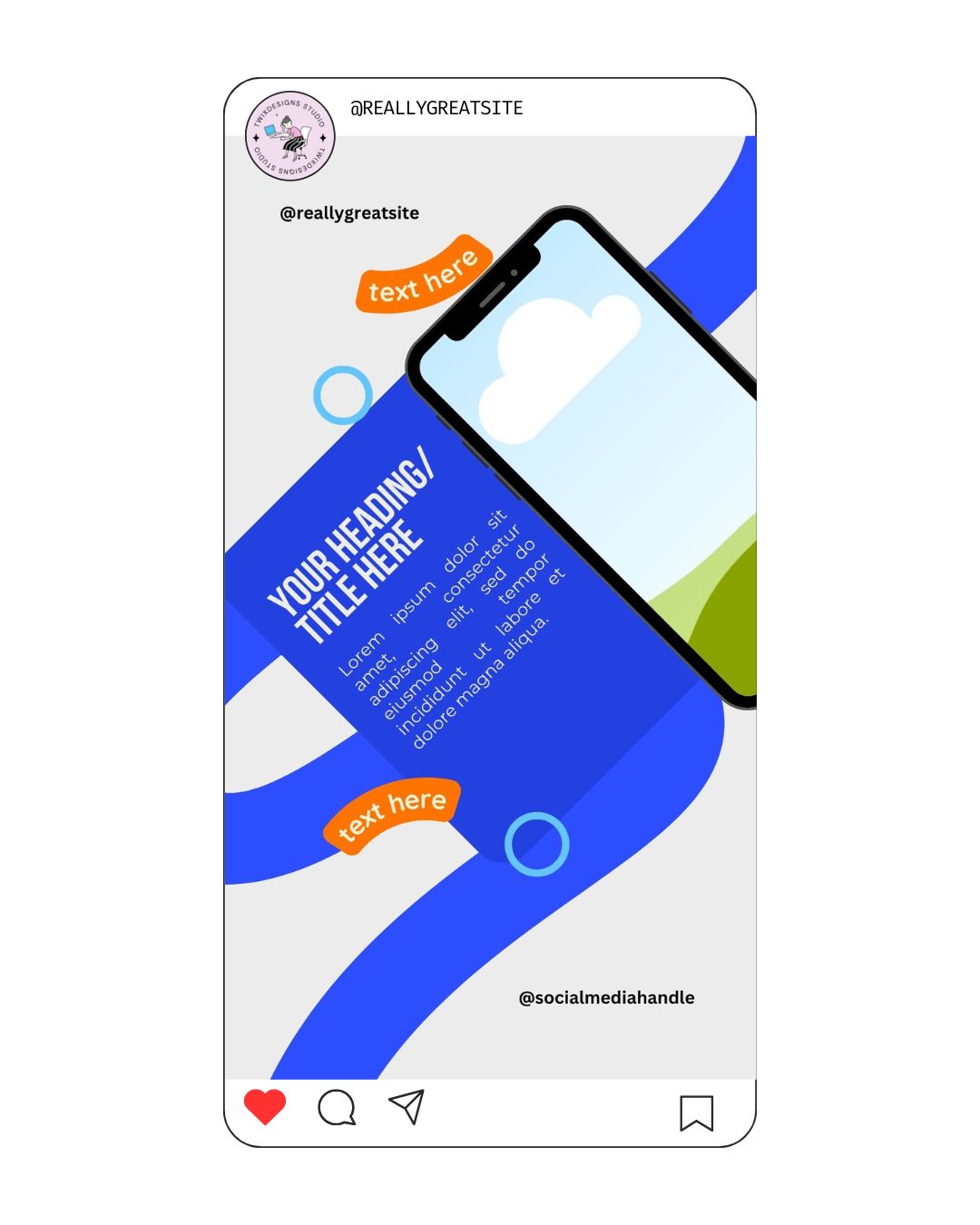 Promotional Social Media Instagram Reels Post Editable Canva Templates