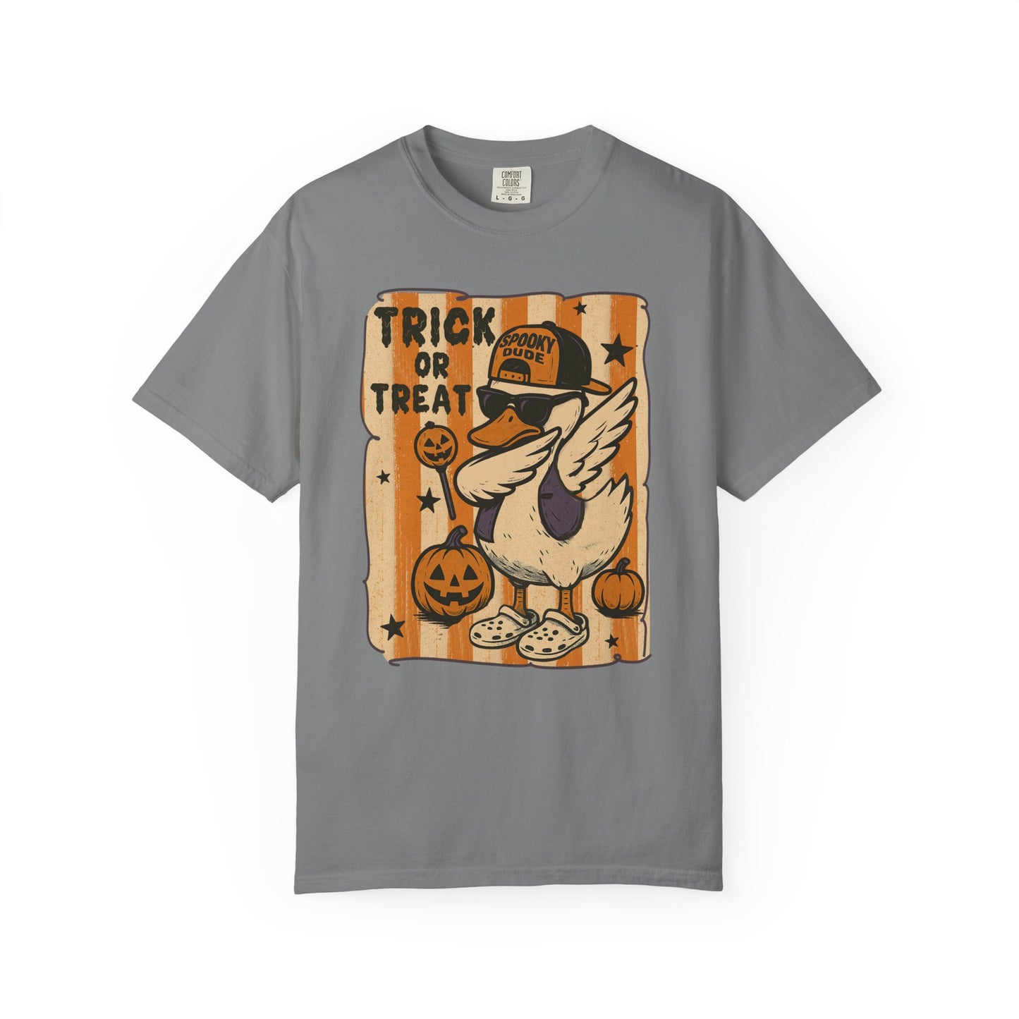 Trick or treat Halloween Unisex Garment-Dyed T-Shirt - Casual Vintage Style for Everyday Wear