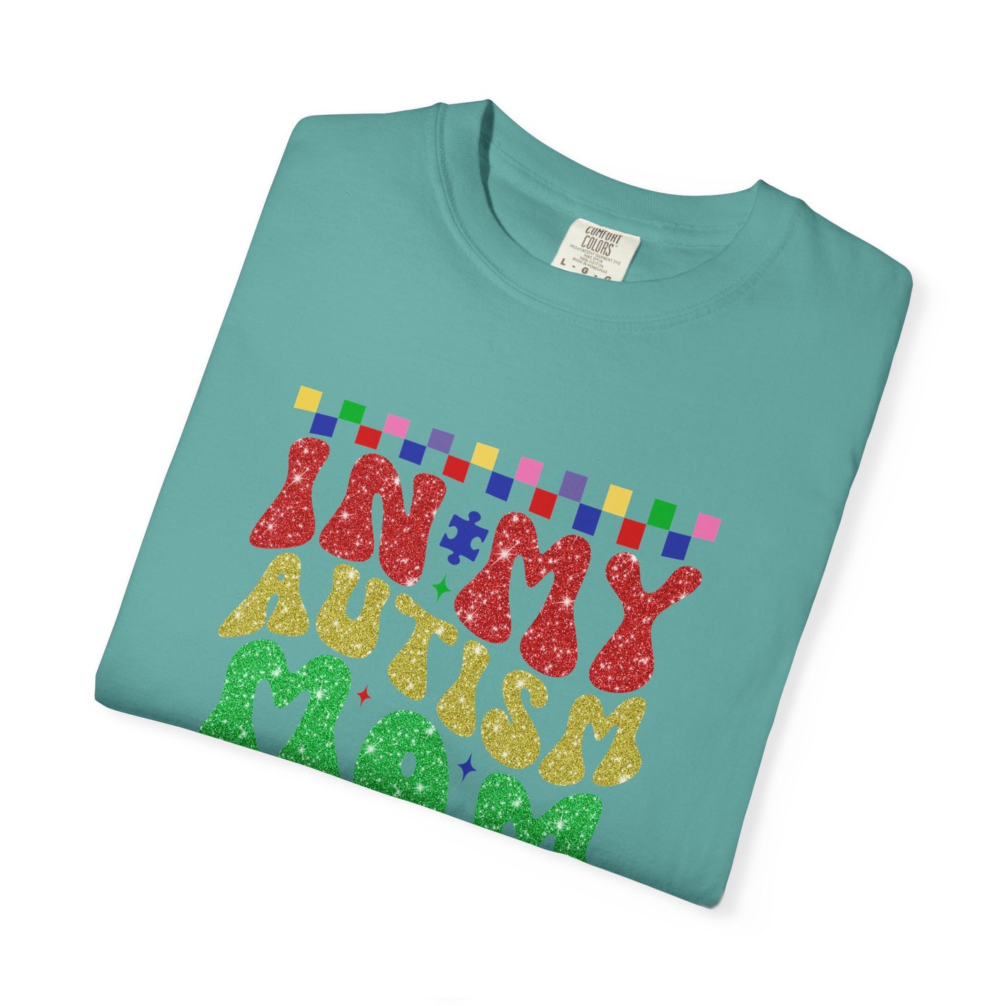In my autism mom era club Unisex Garment-Dyed T-Shirt - Casual Vintage Style for Everyday Wear