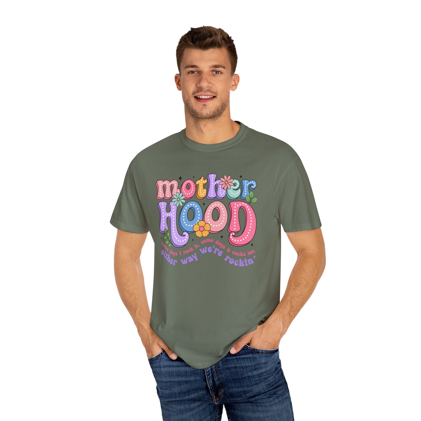 Motherhood Unisex Garment-Dyed T-Shirt - Casual Vintage Style for Everyday Wear
