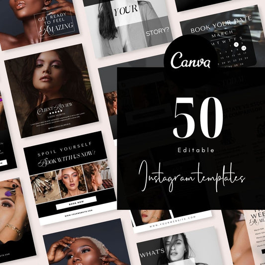 50 Beauty Salon Instagram Social Media Posts