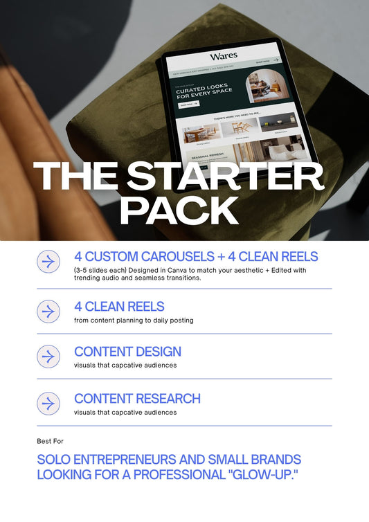 The Starter Pack | 4 Carousels + 4 Reels