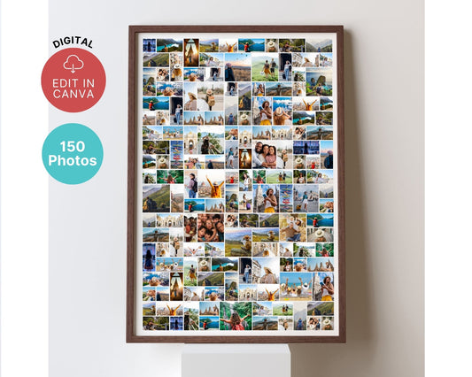 EDITABLE 150 Photo Collage, Welcome Sign, Poster Sign, Canva, DIGITAL