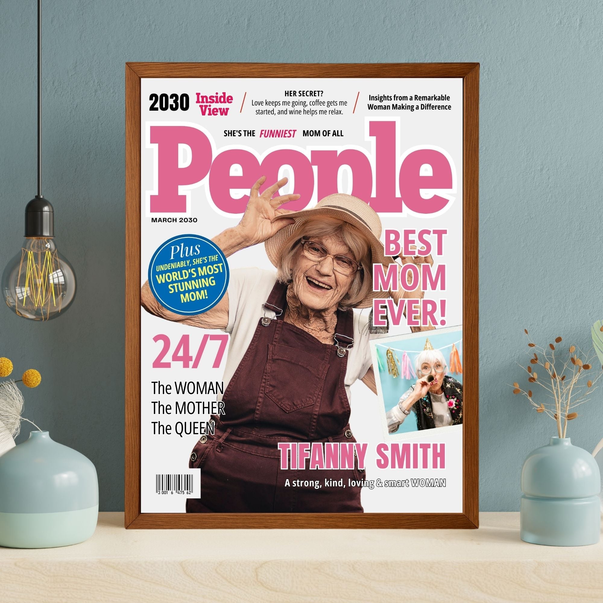 Custom People Magazine Mom Grandma Cover Poster