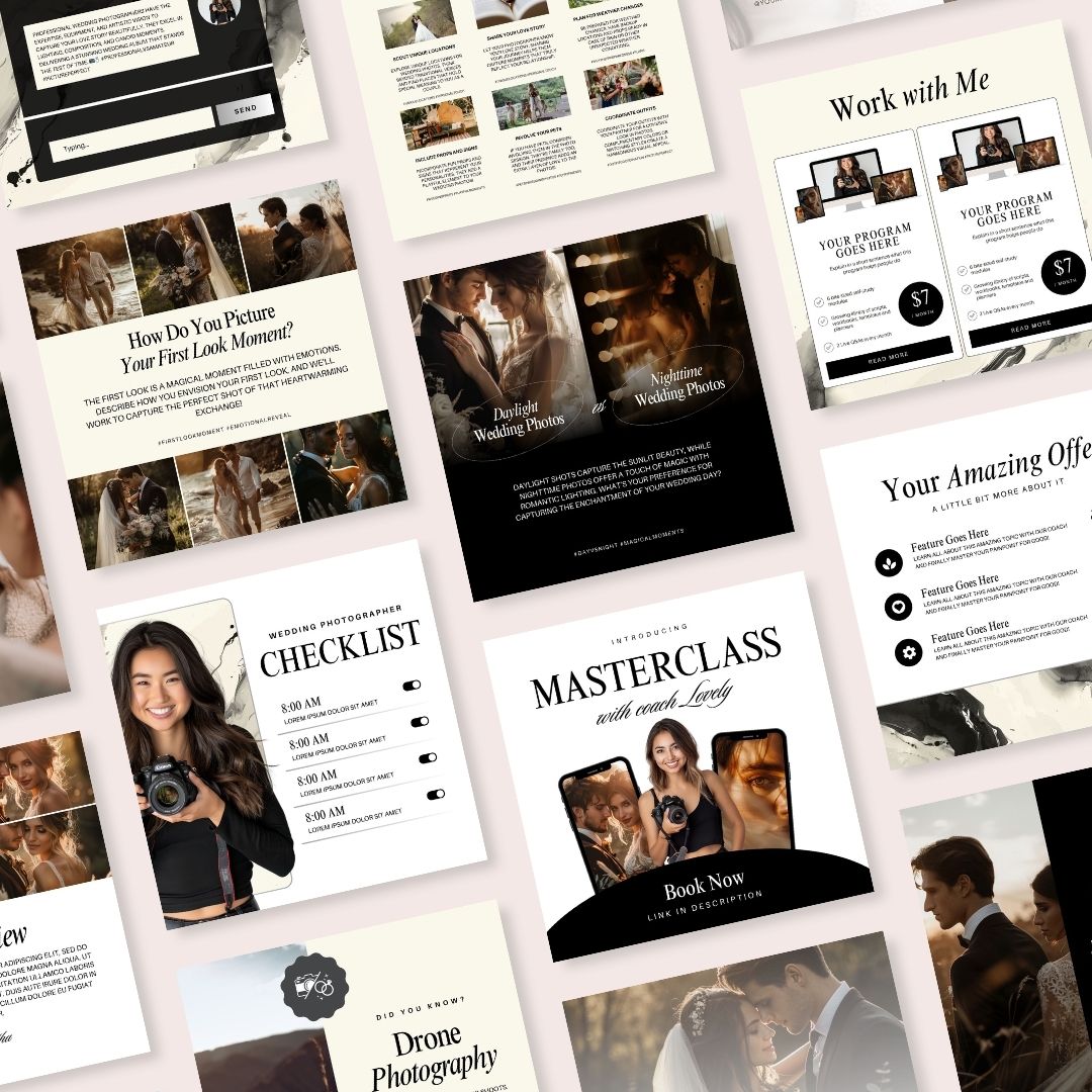 30 Wedding Photography Instagram Posts