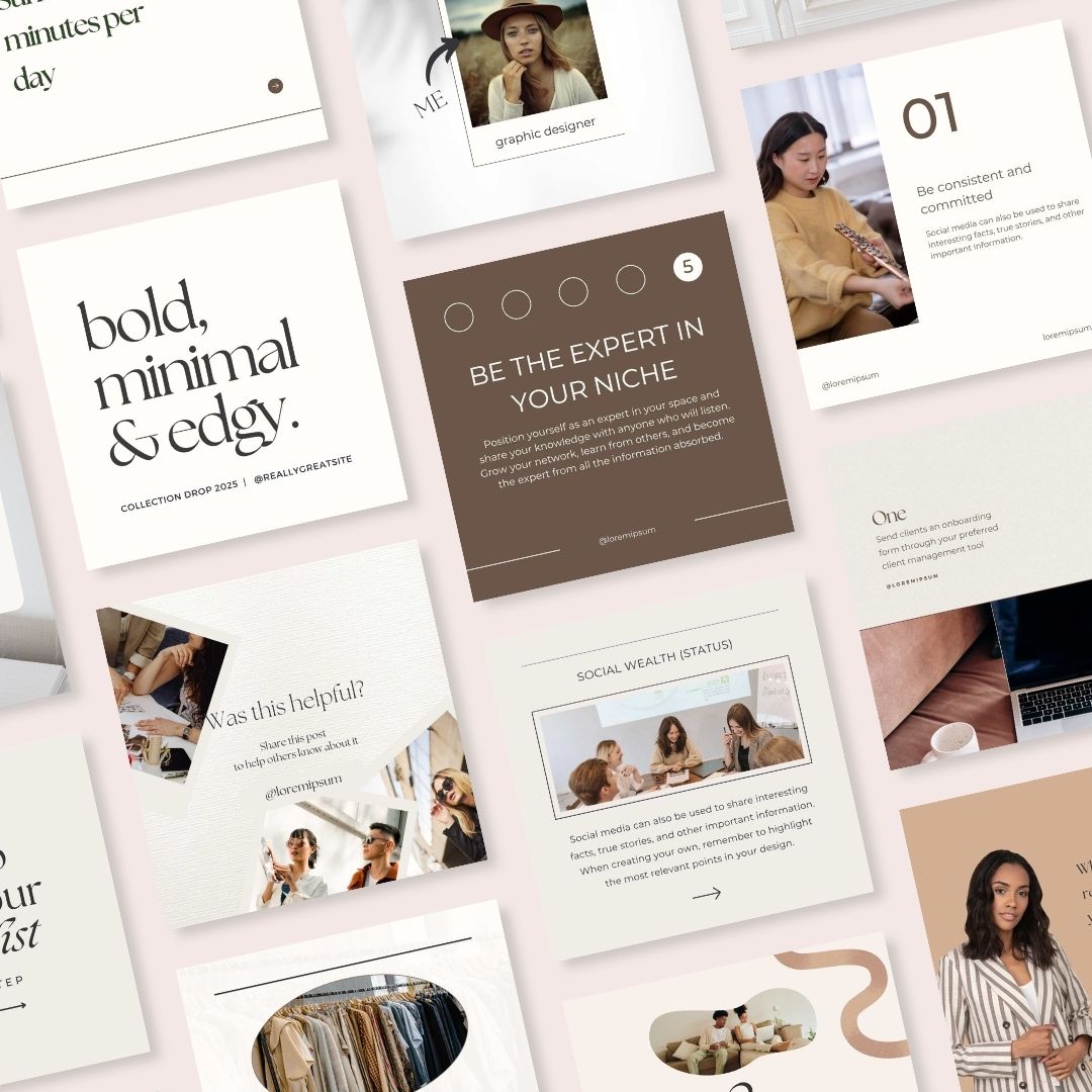 300 Beige Aesthetic Instagram Post