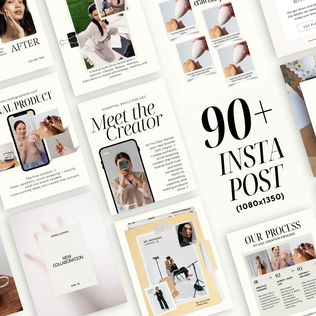 UGC Creator Guide Bundle Social Media Content Creation