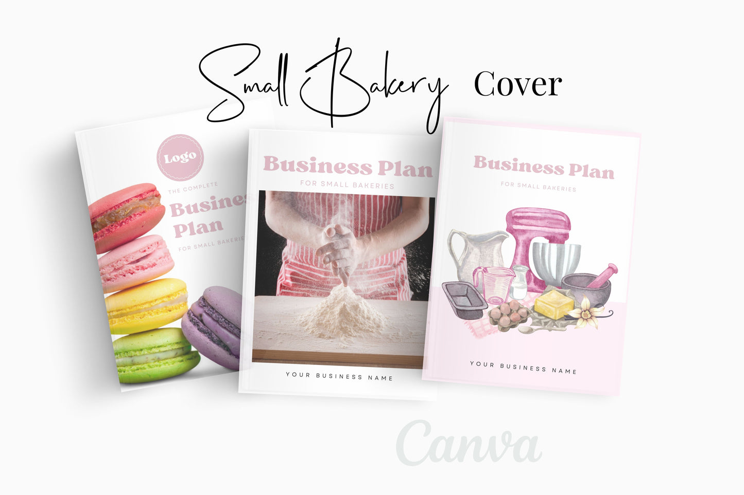 Small Bakery Business Plan Guide, Editable Business Plan Guide, Business Plan, Small Business Planner, Canva Templates