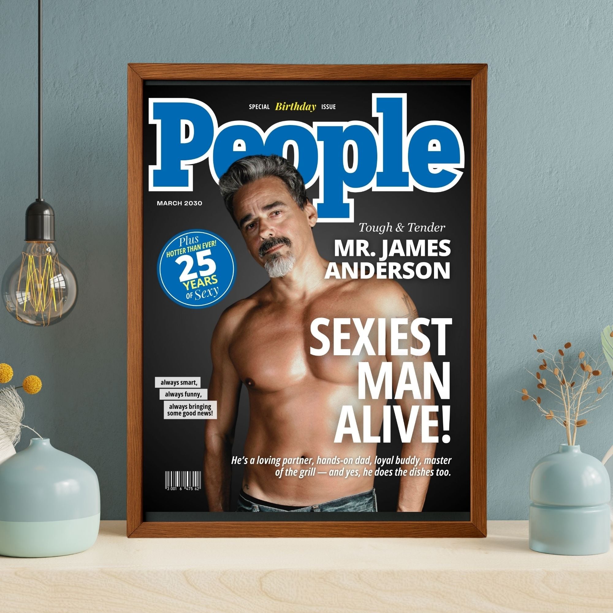 Custom People Magazine Sexiest Man Alive Cover Poster