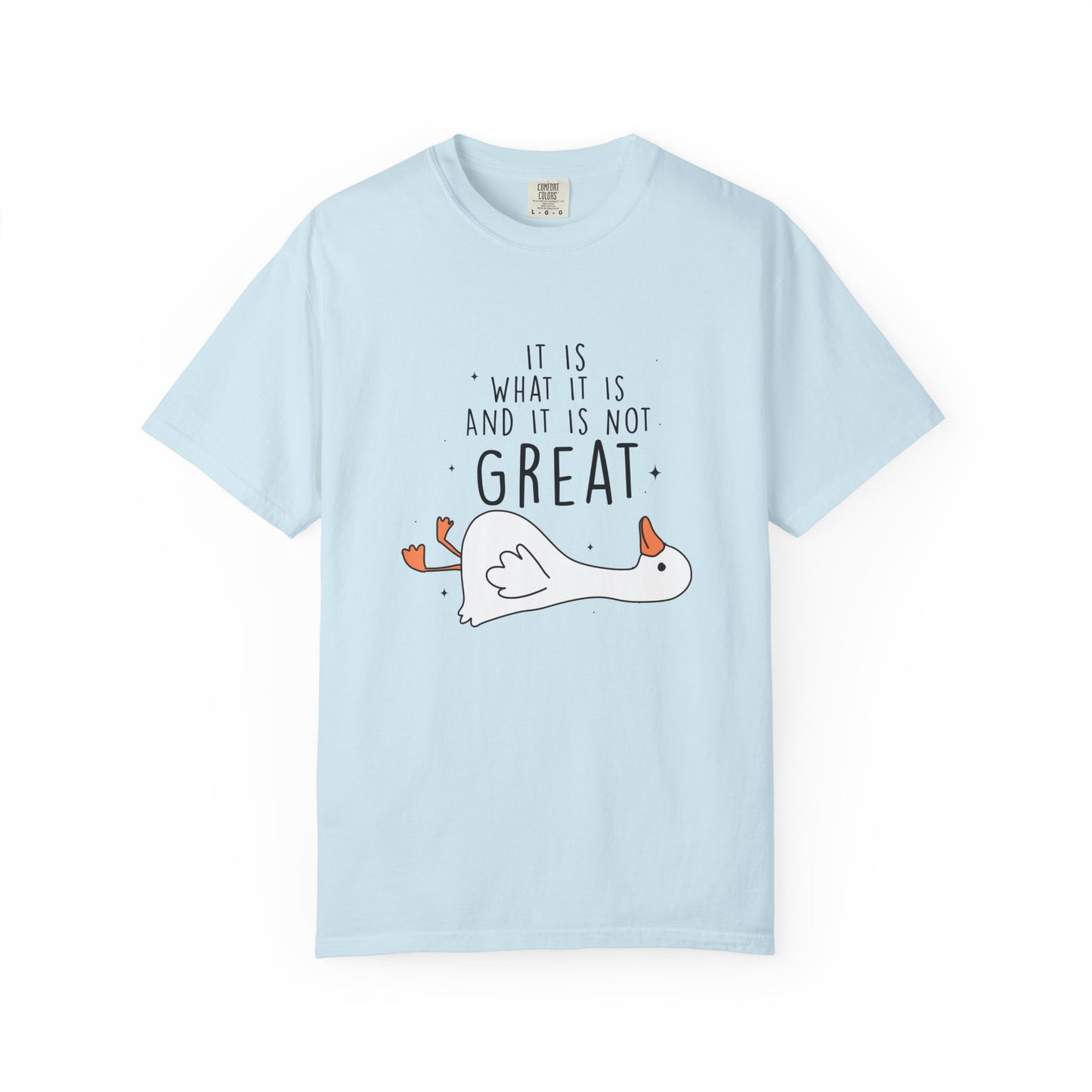 It is what it is and it's not great Silly goose  Unisex Garment-Dyed T-Shirt - Casual Vintage Style for Everyday Wear