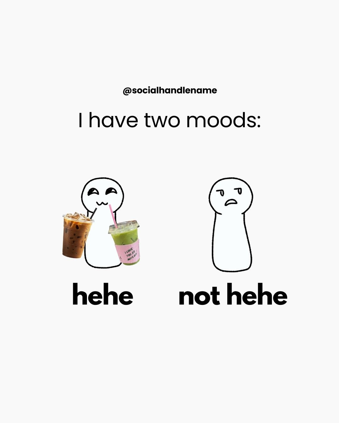 I have two moods, sorry, I’m busy, Born Force IG Post