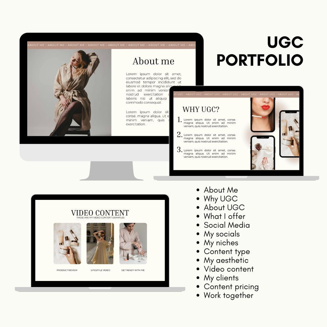 UGC Creator Guide Bundle Social Media Content Creation