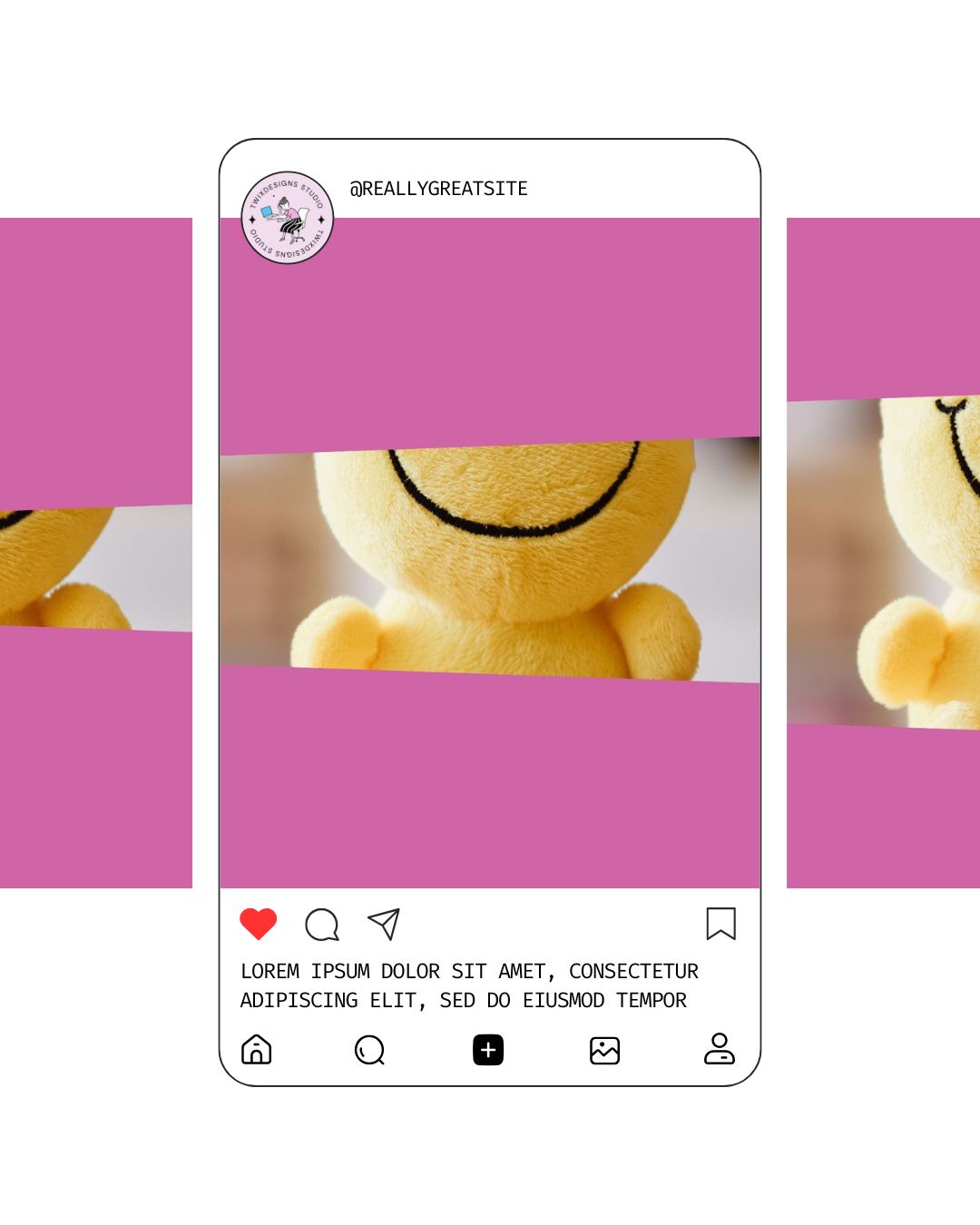 Swipe Reveal Social Media Instagram Post