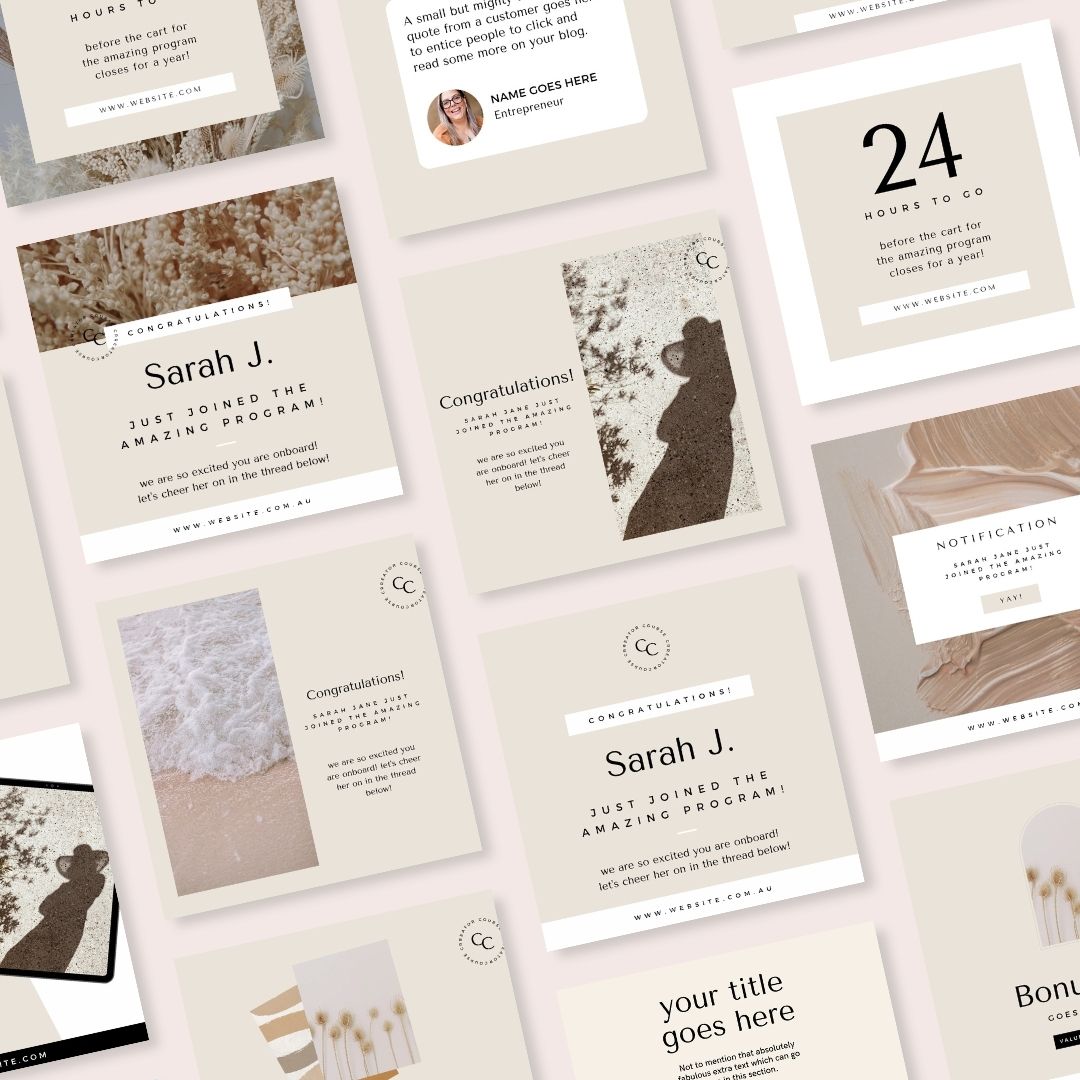 45 Course Launch Instagram Posts