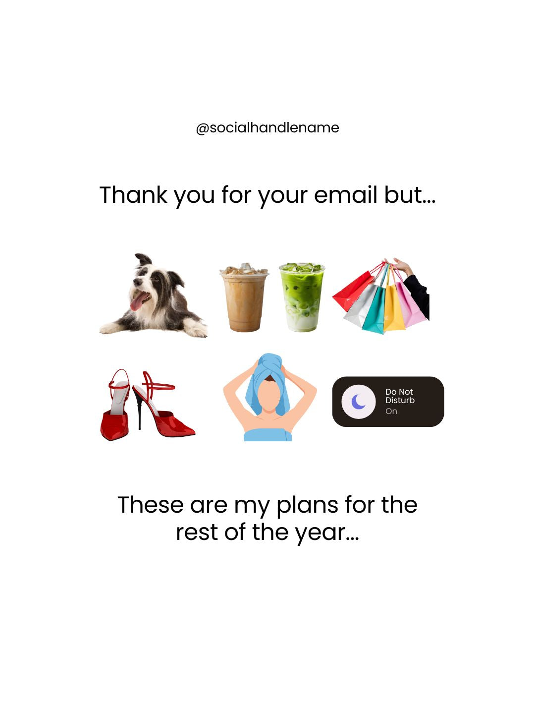 I have two moods, sorry, I’m busy, Born Force IG Post