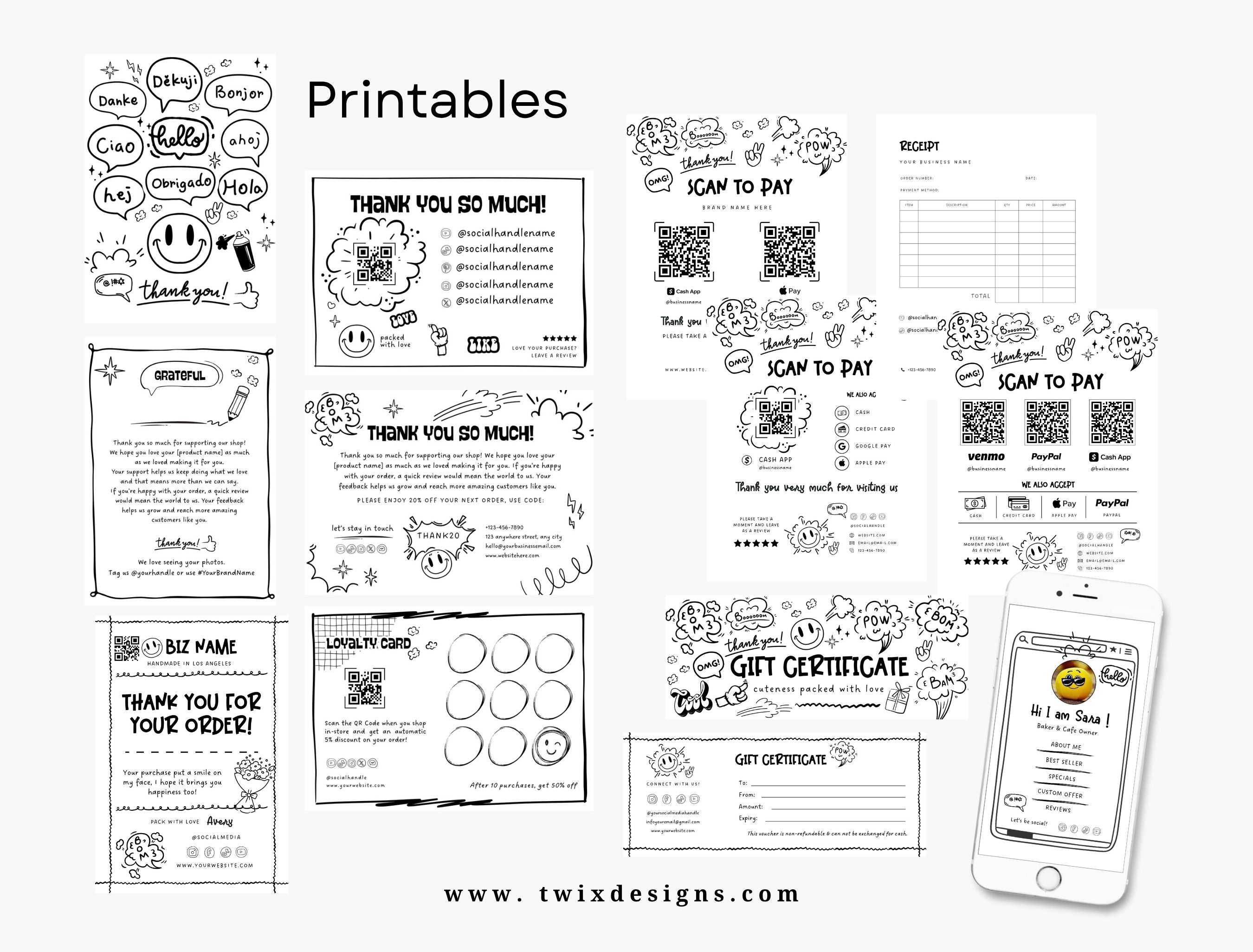 Branding Kit Comiko Editable Canva Templates Business Cards Marketing Posts Personal Brand Theme