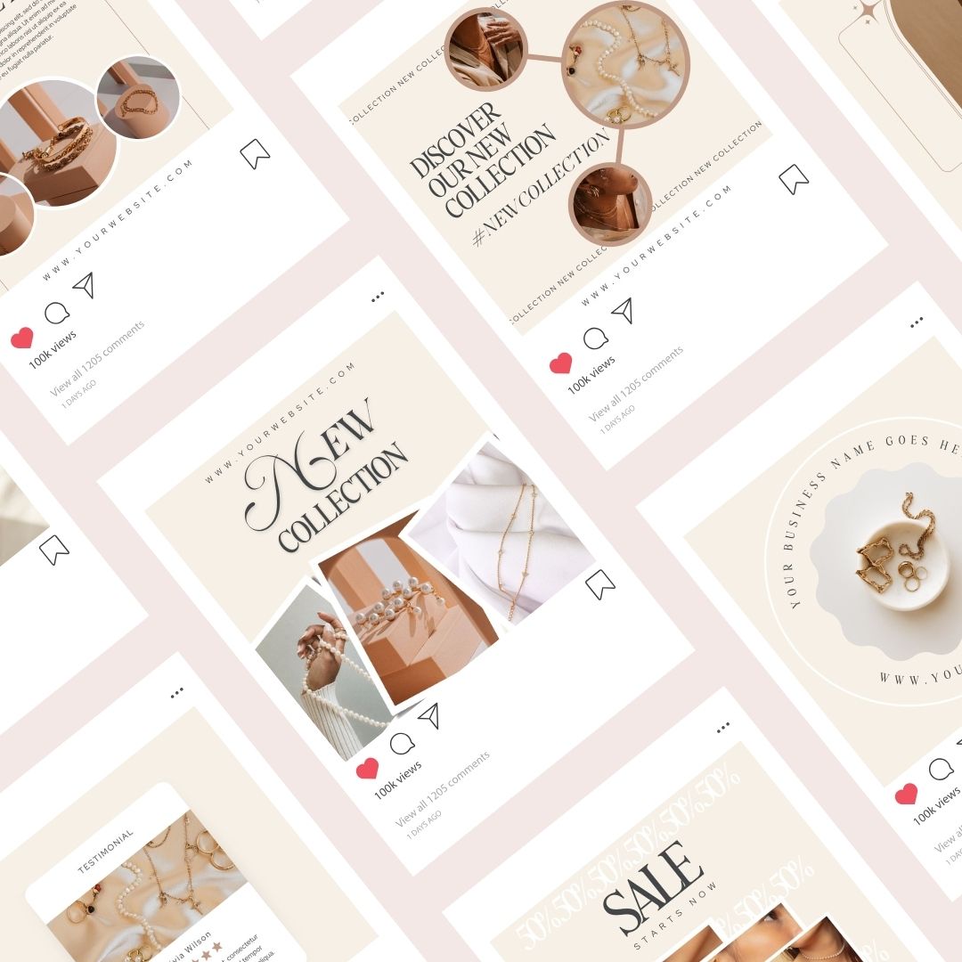 50 Beige Jewelry Instagram Posts