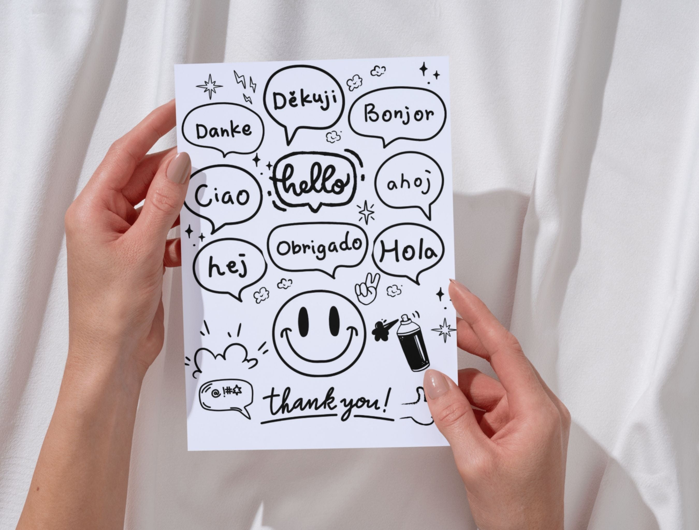 Small Business Printable Canva Templates – Thank You & Loyalty Card, Gift Certificate, QR Code Payment comiko Theme