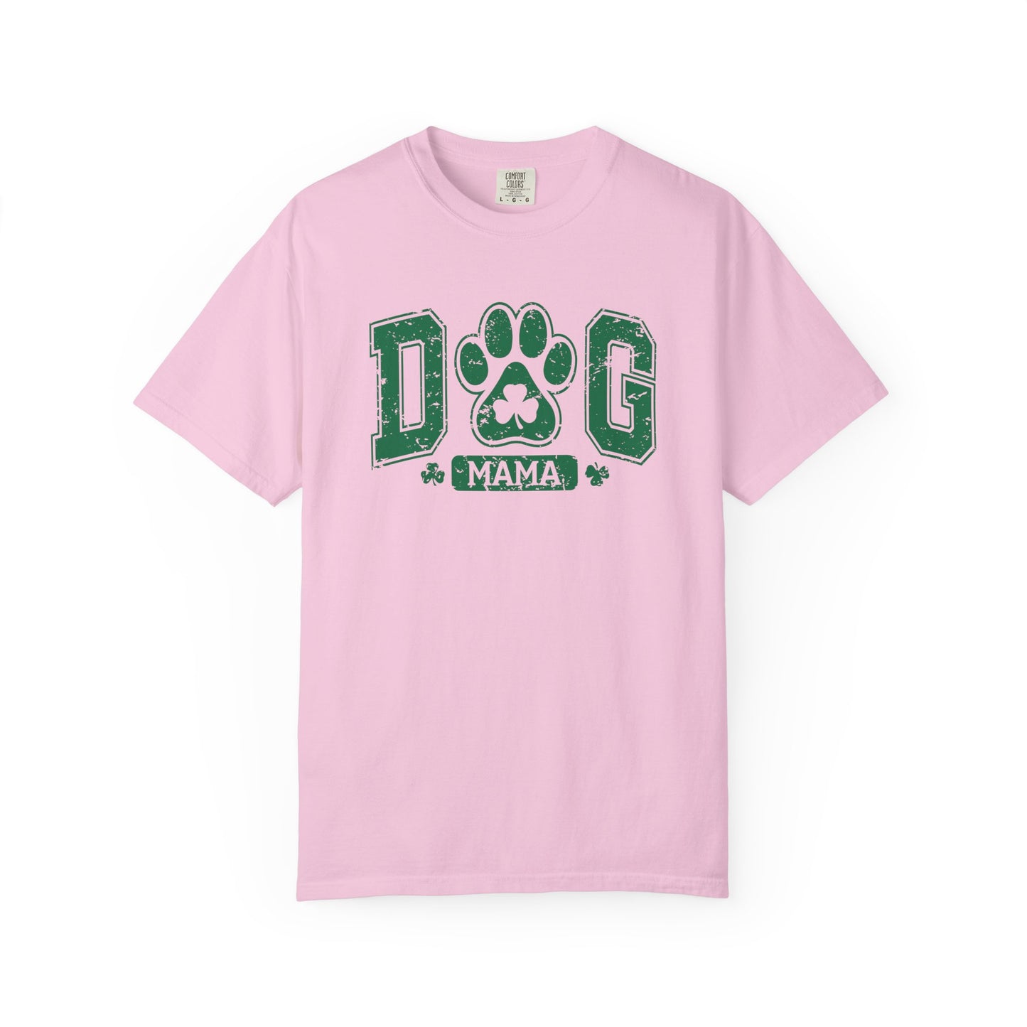 Dog Mama Unisex Garment-Dyed T-Shirt - Casual Vintage Style for Everyday Wear