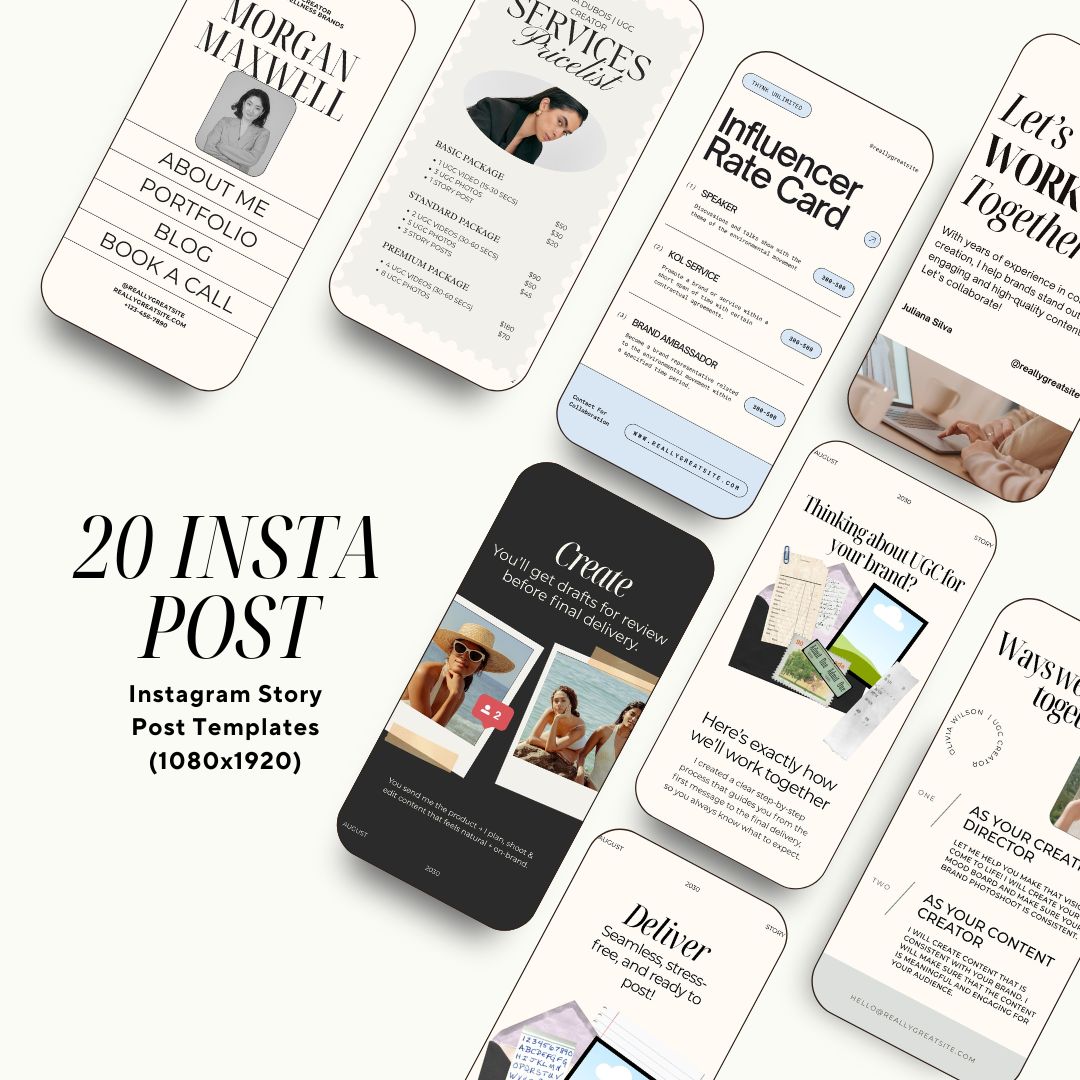 UGC Creator Guide Bundle Social Media Content Creation