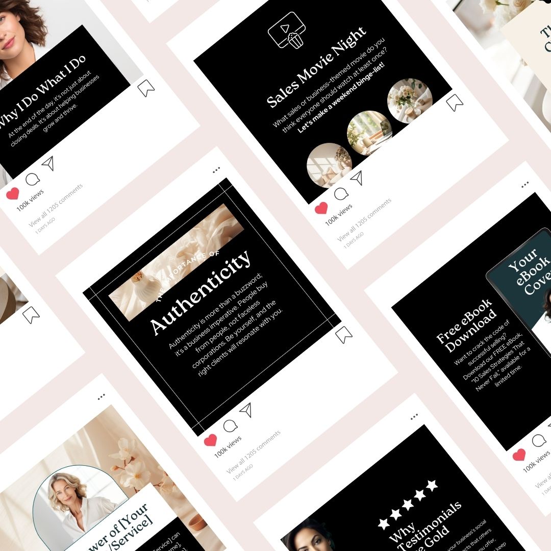 29 Sales Coach Instagram Post Editable Canva Template