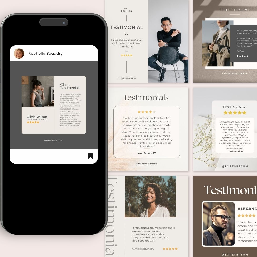 50+ Testimonial Coaching Instagram Social Media Posts