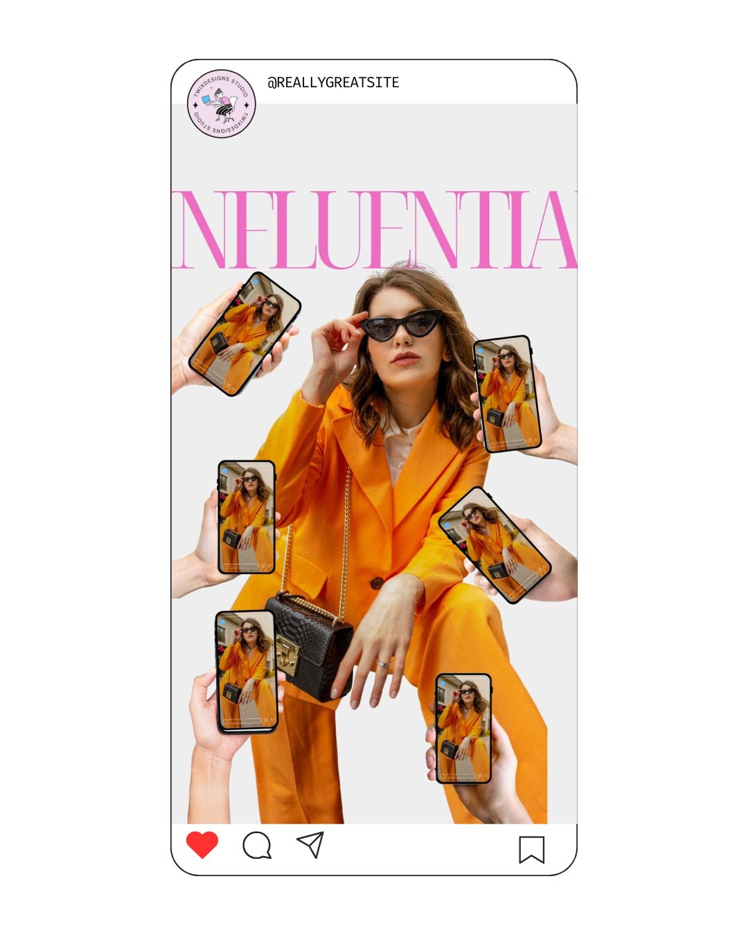 Phone Shots Social Media Instagram Reels Post Editable Canva Templates