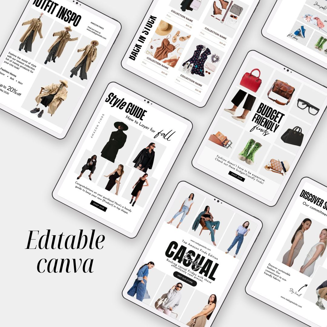 50 Editable LTK Fashion Template 2, Like To Know It Social Media Template, Canva Template