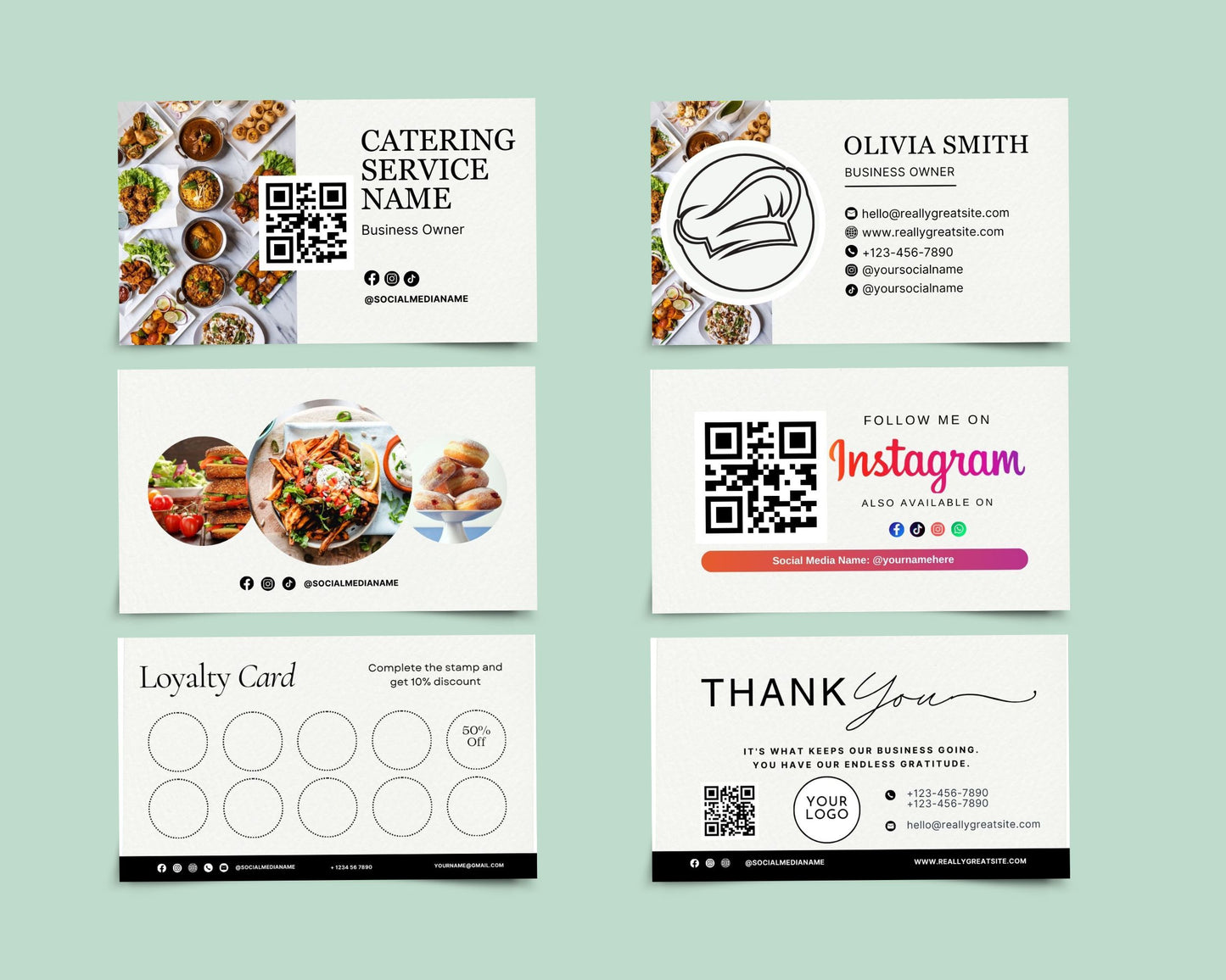 Catering Service Templates, Client Intake Form, Invoice Template – Edit in Canva