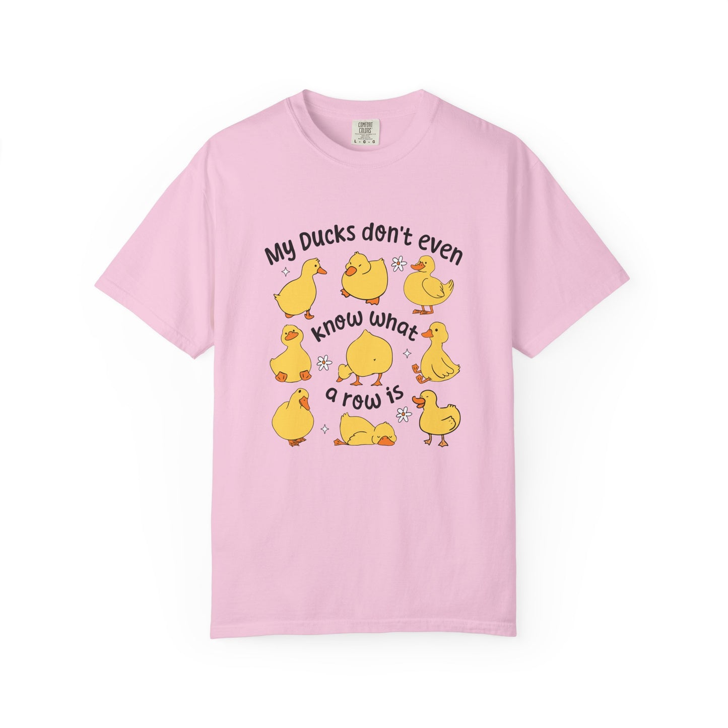 My ducks don't even know what row is funny Unisex Garment-Dyed T-Shirt - Casual Vintage Style for Everyday Wear