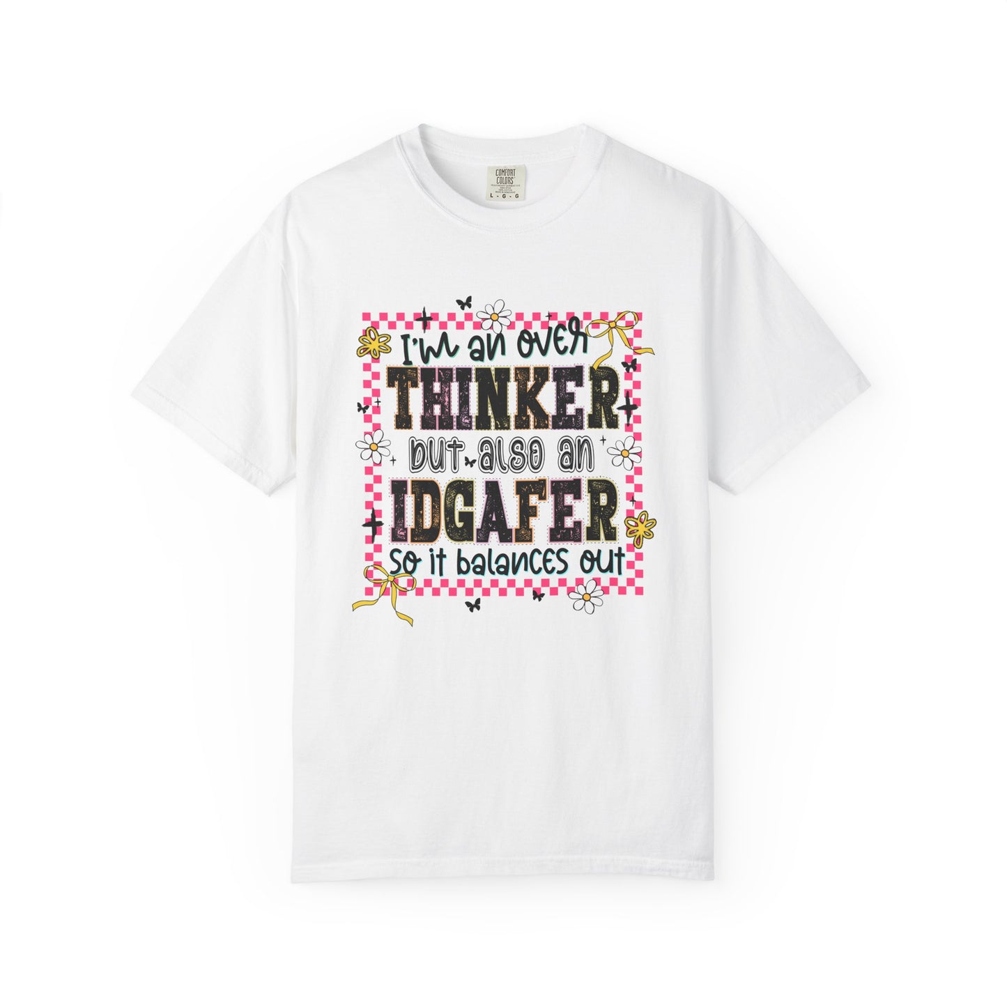 IDGAFER overthinker Unisex Garment-Dyed T-Shirt - Casual Vintage Style for Everyday Wear